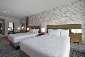 Blackout curtains, iron/ironing board, bed sheets