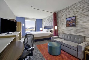 Studio Suite, 1 King Bed | Blackout drapes, iron/ironing board, bed sheets - Home2 Suites By Hilton Whitestown Indianapolis NW (Whitestown)