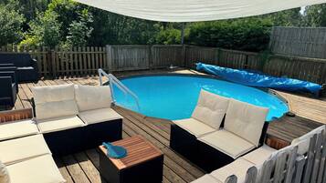 Piscine extérieure, piscine chauffée