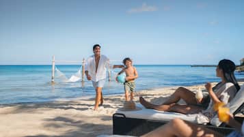 Private beach, white sand, snorkelling, 2 beach bars