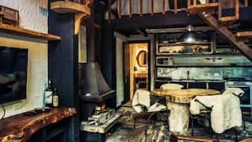 Family Chalet | Private kitchen | Mini-fridge
