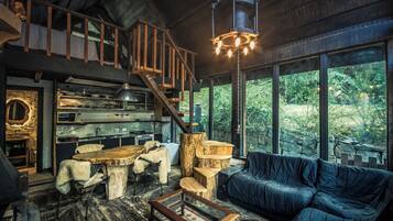 Chalet familiar | 1 dormitorio, ropa de cama hipoalergénica, decoración individual