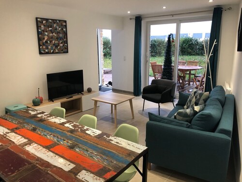 maison de charme bord de mer avec jardin clos