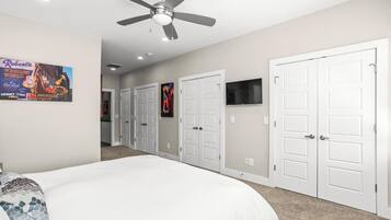 5 bedrooms, iron/ironing board, free WiFi, bed sheets