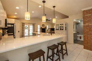 Fridge, microwave, oven, stovetop - Odgen, UT | East Bench Bungalow (Ogden)