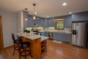 Private kitchen - 4BR Family Retreat near Boone: Huge Yard, Fire Pit & Game Room (Boone)