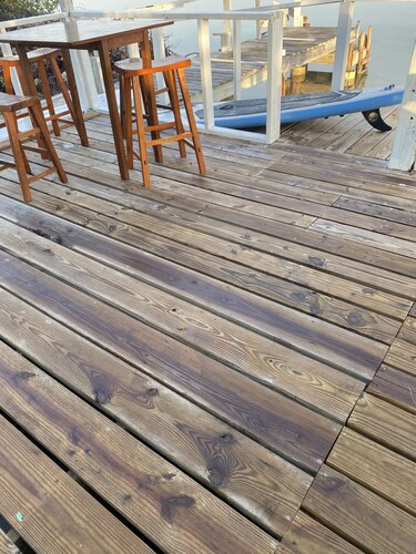 Water front property with dining room,deck overlooking the water for relaxing .