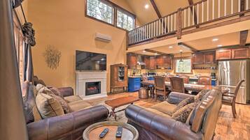 TV, fireplace, Netflix, streaming services