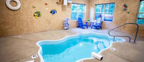 Indoor pool, a heated pool