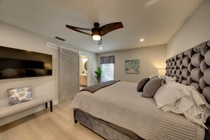 3 habitaciones, tabla de planchar con plancha, cuna de viaje y wifi