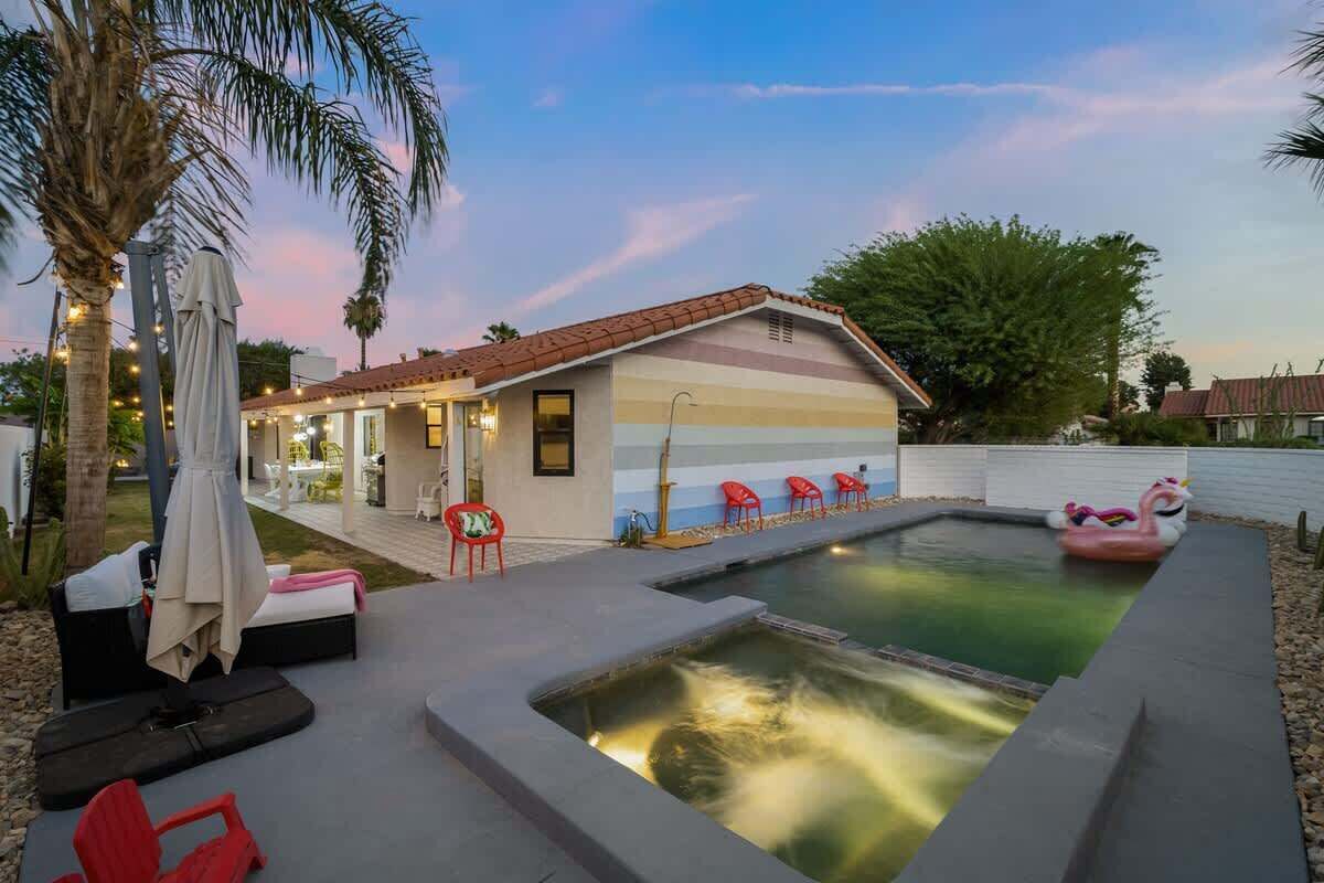 屋外プール、温水プール