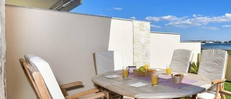 Family Villa, 2 Bedrooms, Sea View | Terrace/patio