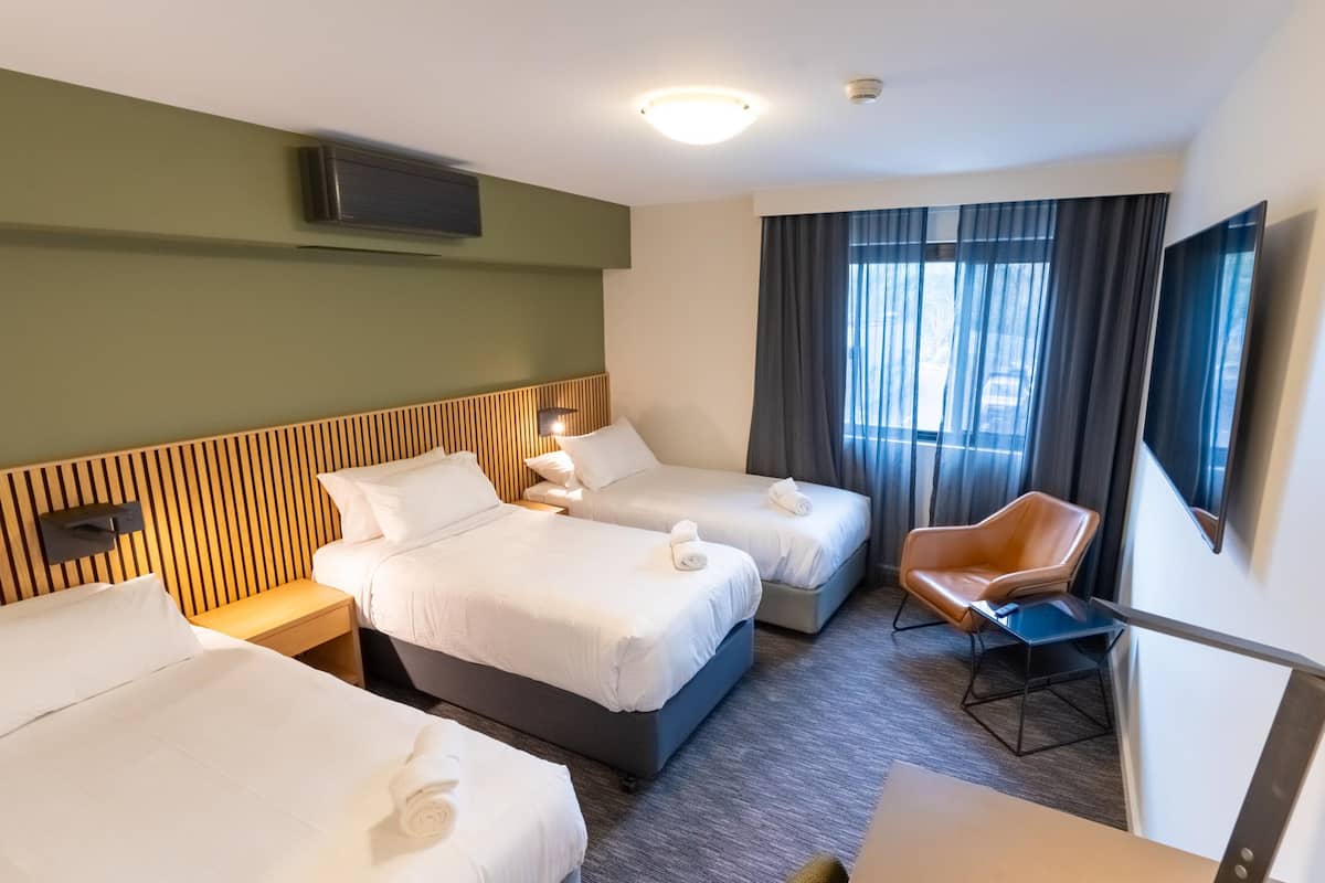 Trio Room (Singles) | Een bureau, een strijkplank/strijkijzer, gratis wifi, beddengoed