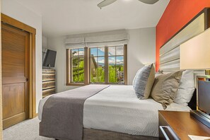 2 bedrooms, desk, iron/ironing board, travel cot