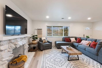 Sit back and relax with our 65" TV