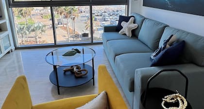 "Stunning sea and beach view apartment Herzeliya Pituach beach"