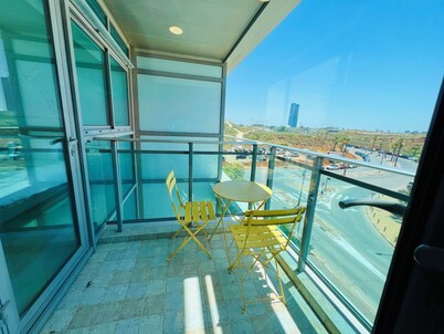 "Stunning sea and beach view apartment Herzeliya Pituach beach"
