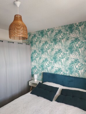1 bedroom, desk, iron/ironing board