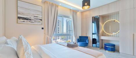 Deluxe-Apartment, 1 Schlafzimmer | Verdunkelungsvorhänge, Bügeleisen/Bügelbrett, kostenloses WLAN