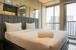 Room | 1 bedroom, free WiFi, bed sheets - Great Location Studio at The Newton Ciputra World 2 Apartment (Jakarta)