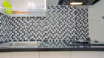 Chambre | Cuisine privée | Réfrigérateur, plaque de cuisson