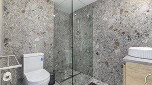 Shower, toilet paper