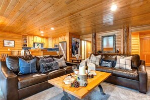 TV, fireplace, offices
