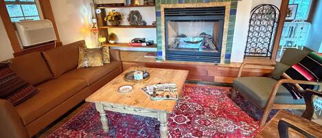 TV connectée, cheminée