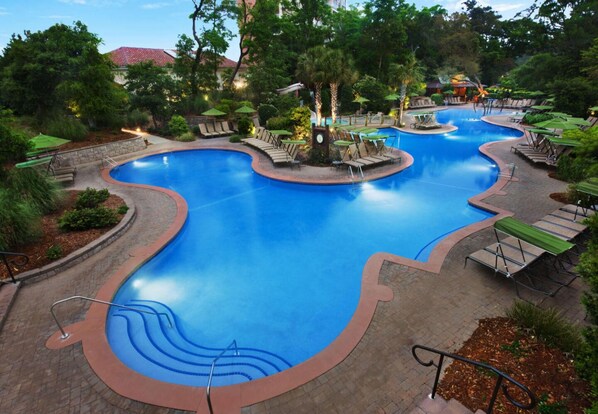 Una piscina riscaldata