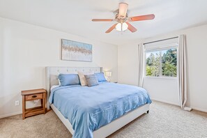 3 bedrooms, iron/ironing board, travel cot, WiFi