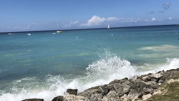 在海灘附近、沙灘巾