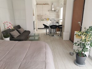 1 Schlafzimmer, BĂŒgeleisen/BĂŒgelbrett, WLAN, BettwĂ€sche