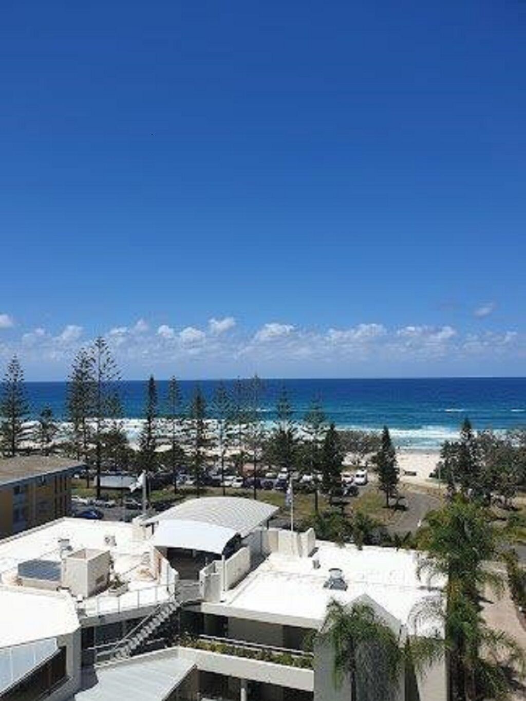 North Burleigh Family Resort across from  Burleigh Esplanade and patrolled beach