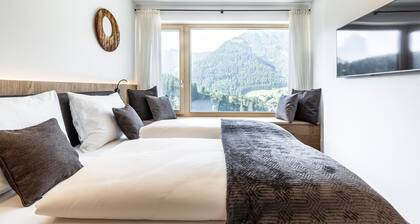 Moderne Ferienwohnung 'Ravison' mit Bergblick, Garten und WLAN