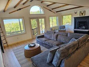 Fireplace - The Sommet - Magical Main Home and Guest Cottage (Jackson)