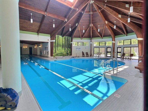 Indoor pool, a heated pool