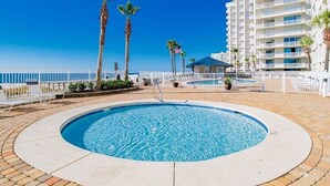 Indoor pool, a heated pool - Windward Pointe 604 | Spacious, Update, Beach Front! (Orange Beach)
