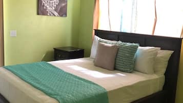 2 slaapkamers, een kluis op de kamer, een strijkplank/strijkijzer