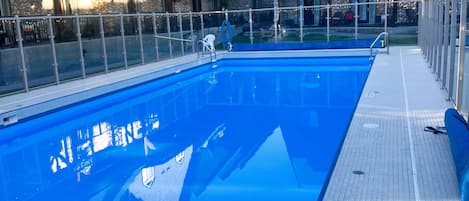 Una piscina riscaldata