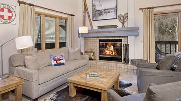 TV, fireplace, DVD player
