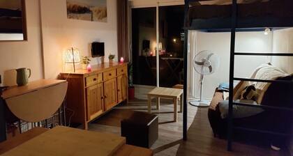 Oceanfront studio above the pines