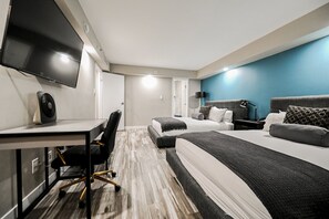 2 habitaciones, escritorio, tabla de planchar con plancha y wifi gratis 