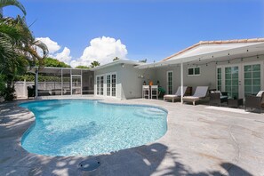 A heated pool