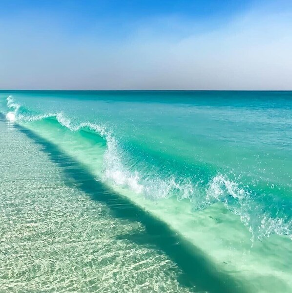 Beach nearby, sun-loungers