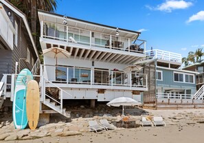 Exterior - Chic and Blissful Beachfront Home Right on Miramar Beach! (Santa Barbara)