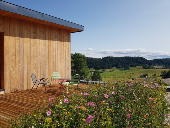 Terrace/patio - Bioclimatic cottage Jura (Nanchez)