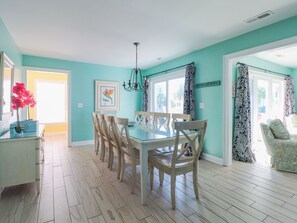 Dining - Doodling by the Sea- Spacious Home w/ Private Pool (North Myrtle Beach)