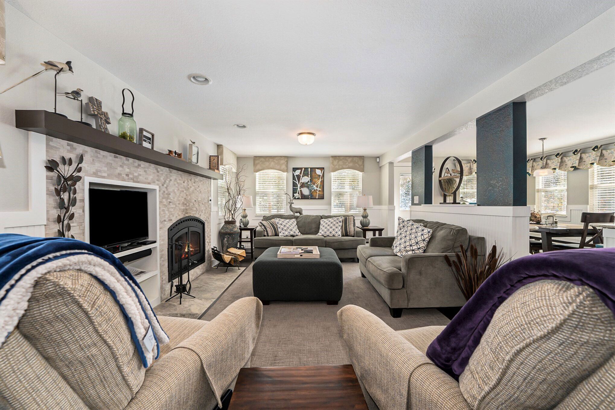 TV, peis og DVD-spiller