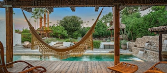 Welcome to HACIENDA HIDEAWAY. The Ultimate Desert Villa and Love Shack.