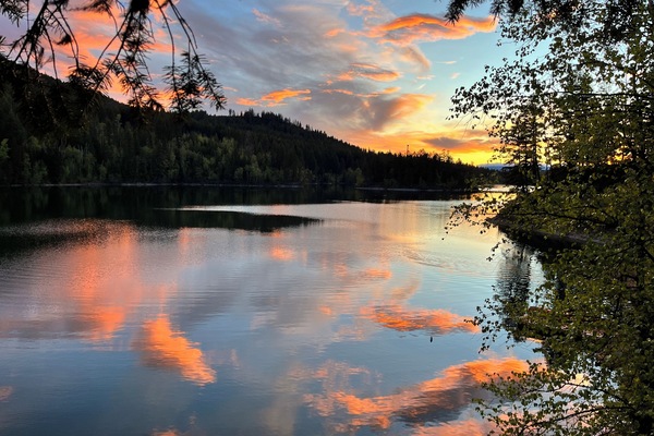 Sunset from the deck
